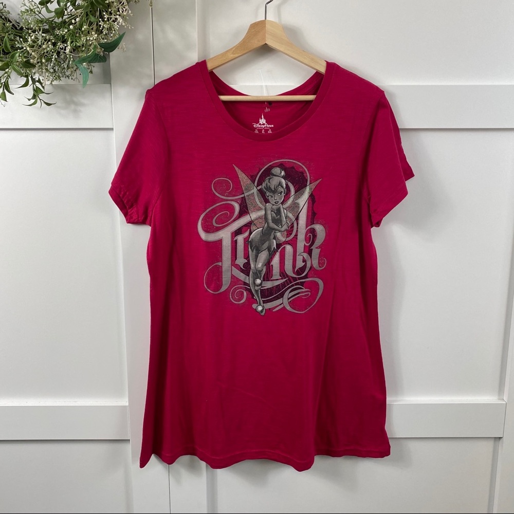 Disney- Tinkerbell magenta hot pink graphic top